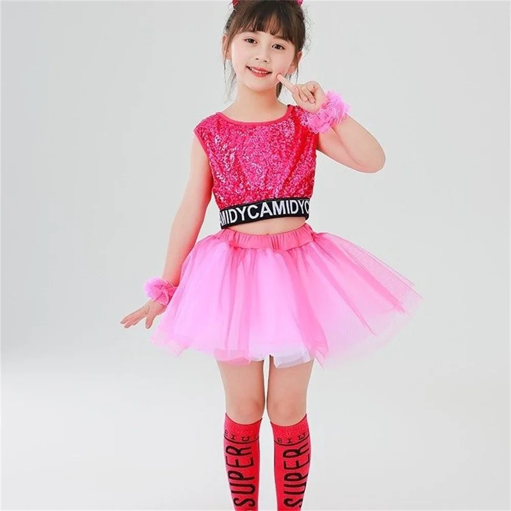 New children Rose Red sequin ballet performance costume Girl's modern dance fluffy short skirt Latin dance girl costume
New children Rose Red sequin ballet performance costume Girl's modern dance fluffy short skirt Latin dance girl costume