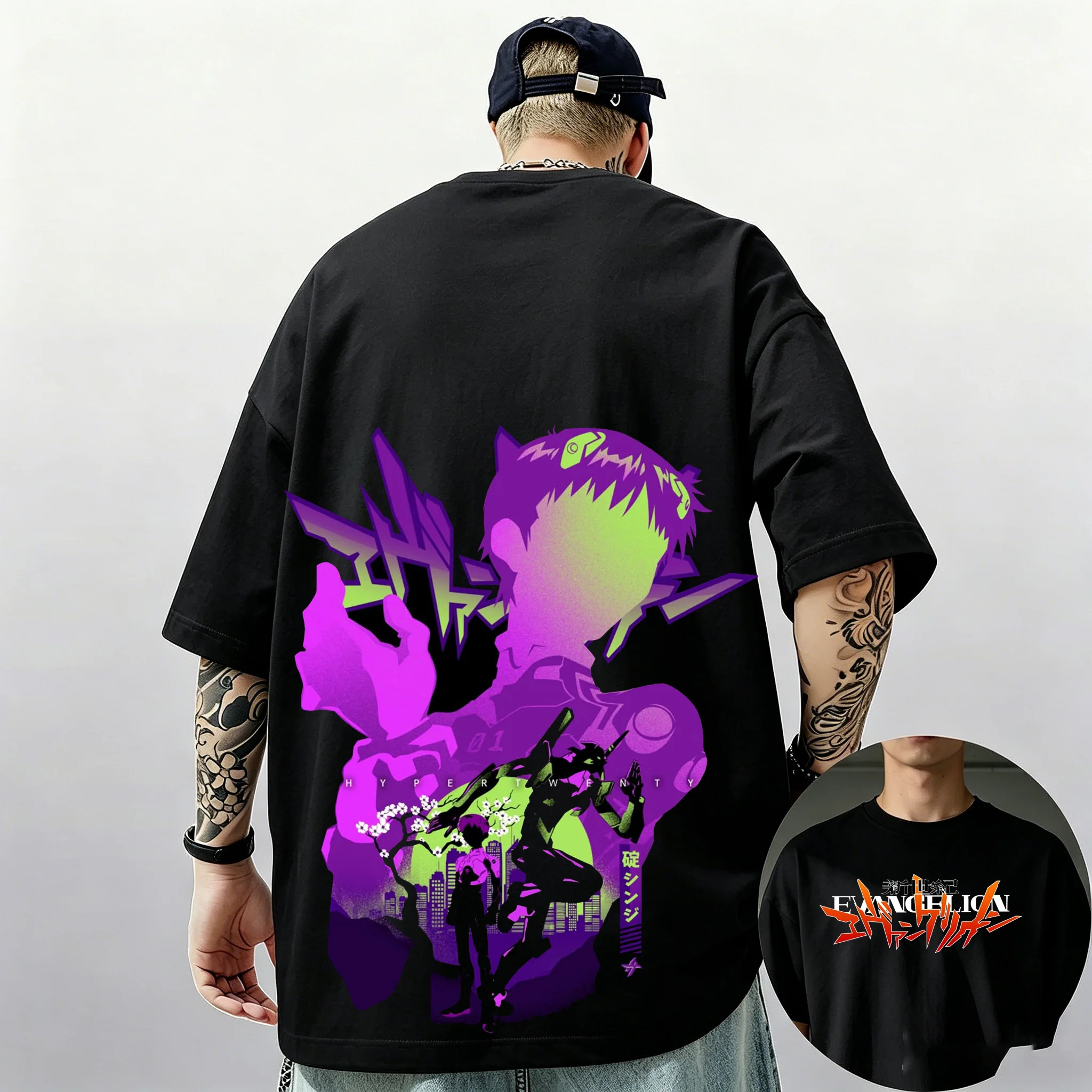 2026 Summer New Arrival: Evangelion Pattern Street Style Print Short-Sleeve T-Shirt, Y2K Style, Suitable for Both Men and Women
2026 Summer New Arrival: Evangelion Pattern Street Style Print Short-Sleeve T-Shirt, Y2K Style, Suitable for Both Men and Women