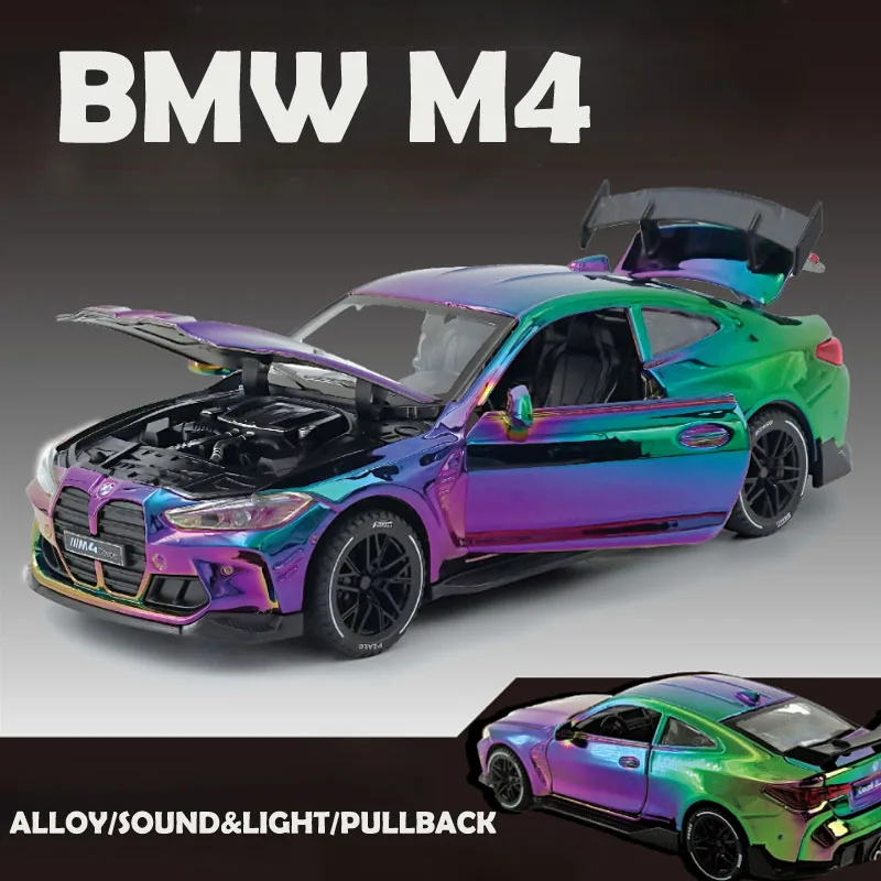 Simulation 1/32 Scale BMW M4 Alloy Car Model with Sound Light Diecast Toy Vehicle Children Boy Birthday Gift Home Decor
Simulation 1/32 Scale BMW M4 Alloy Car Model with Sound Light Diecast Toy Vehicle Children Boy Birthday Gift Home Decor