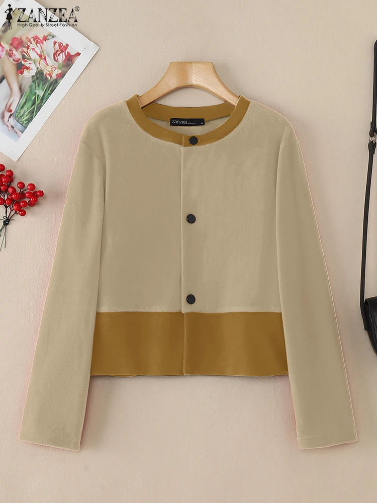 ZANZEA Casual Long Sleeve Spring Women Cardigans Patchwork Blouse Fashion Button Tops Tunic 2025 Stylish Work T-shirts Oversize
ZANZEA Casual Long Sleeve Spring Women Cardigans Patchwork Blouse Fashion Button Tops Tunic 2025 Stylish Work T-shirts Oversize