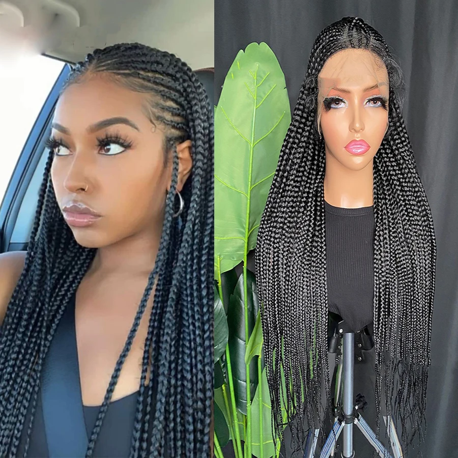 Soft Cosplay 36 inches Natural Black Full Lace Wig Braided Wigs Braid African With Baby Hair Braids Wigs Full Lace Braided Wigs
Soft Cosplay 36 inches Natural Black Full Lace Wig Braided Wigs Braid African With Baby Hair Braids Wigs Full Lace Braided Wigs