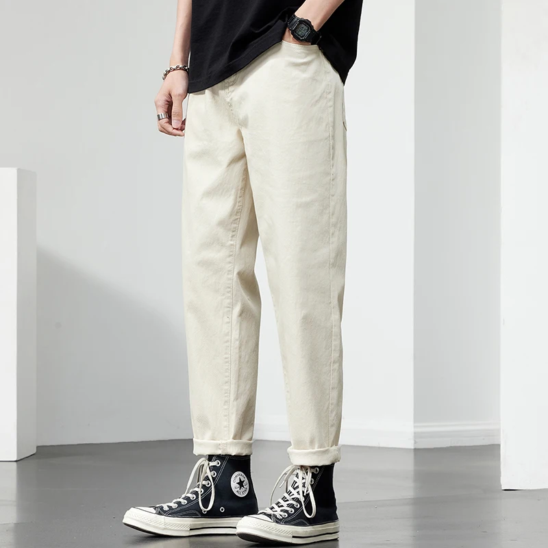 2025 Spring and Summer New Style Jeans for Men's Trendy Brand Versatile Loose Straight-leg Casual Small Straight-leg Harem Pants 
2025 Spring and Summer New Style Jeans for Men's Trendy Brand Versatile Loose Straight-leg Casual Small Straight-leg Harem Pants