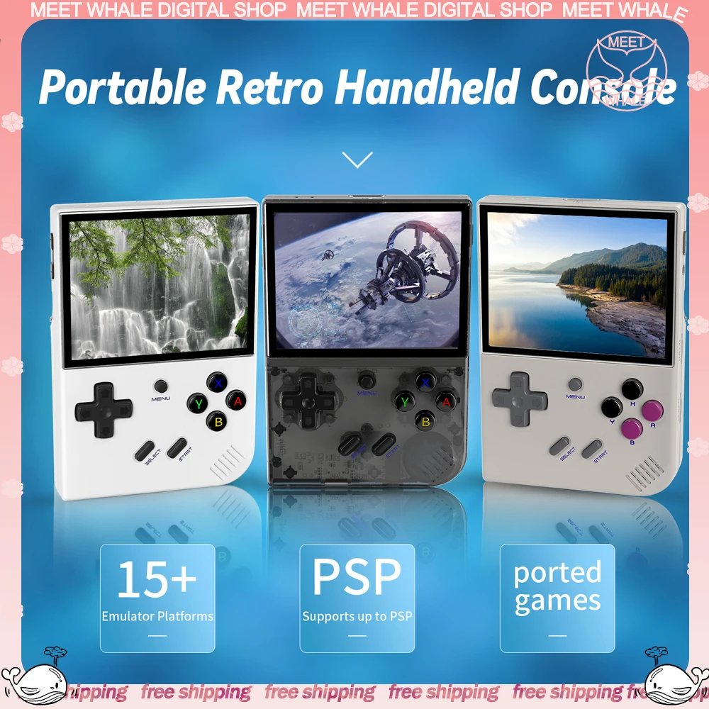 RG35XX PLUS Retro Game Console Handheld 3.5 Inch IPS Screen Mini Portable Handheld Video Game Wireless Console Game Boy Gifts
RG35XX PLUS Retro Game Console Handheld 3.5 Inch IPS Screen Mini Portable Handheld Video Game Wireless Console Game Boy Gifts