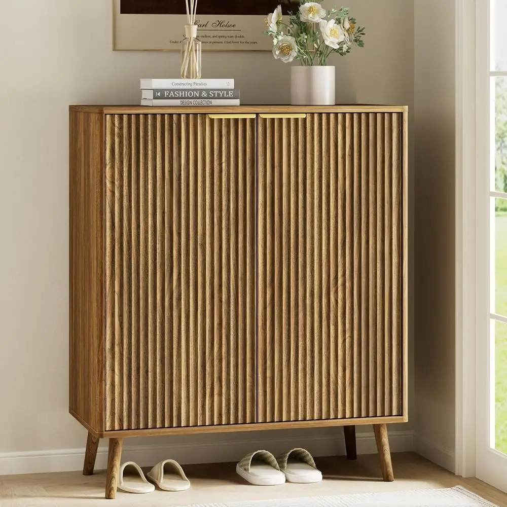 5-Tier Adjustable Wooden Shoe Storage Cabinet for Entryway and Hallway in Natural Oak
5-Tier Adjustable Wooden Shoe Storage Cabinet for Entryway and Hallway in Natural Oak