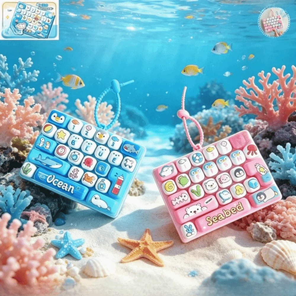 Durable 26-key Stress Relief Decompression Toy Keychain Clear Key Sounds Press Button Toy Portable Gifts Keyboard Toy Bag Charm
Durable 26-key Stress Relief Decompression Toy Keychain Clear Key Sounds Press Button Toy Portable Gifts Keyboard Toy Bag Charm