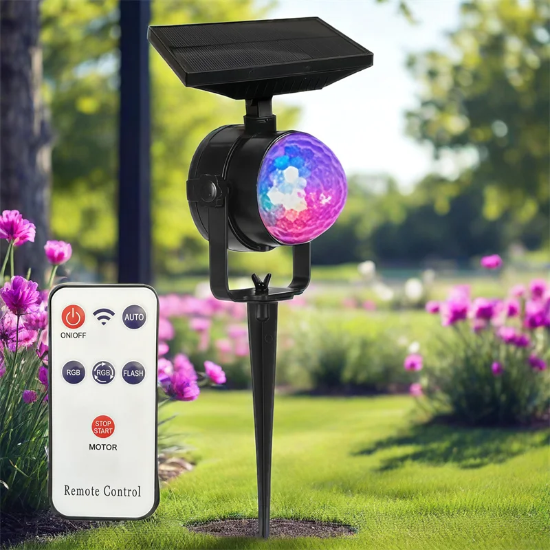 Outdoor Solar Rotating Magic Ball Projection Lamp Colorful Solar Lawn Lamp Garden Landscape Decoration Christmas Night Atmospher
Outdoor Solar Rotating Magic Ball Projection Lamp Colorful Solar Lawn Lamp Garden Landscape Decoration Christmas Night Atmospher