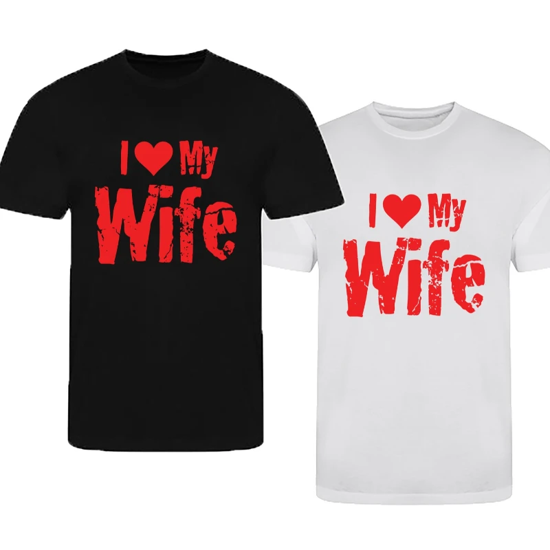 New T-Shirt - I Love My Wife - Couple Valentines Day Husband Inspired Top Casual O-Neck Fashion Soft Perfect Short-sleev Tees
New T-Shirt - I Love My Wife - Couple Valentines Day Husband Inspired Top Casual O-Neck Fashion Soft Perfect Short-sleev Tees