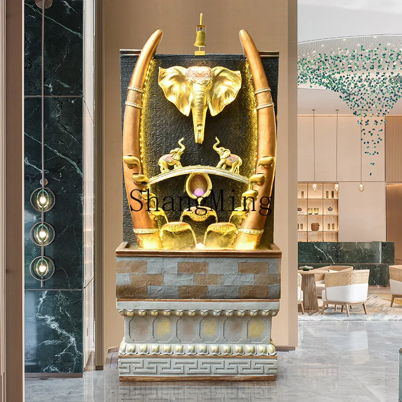 CL water curtain wall elephant living room entrance floor fountain circulating water landscape company opening gift
CL water curtain wall elephant living room entrance floor fountain circulating water landscape company opening gift