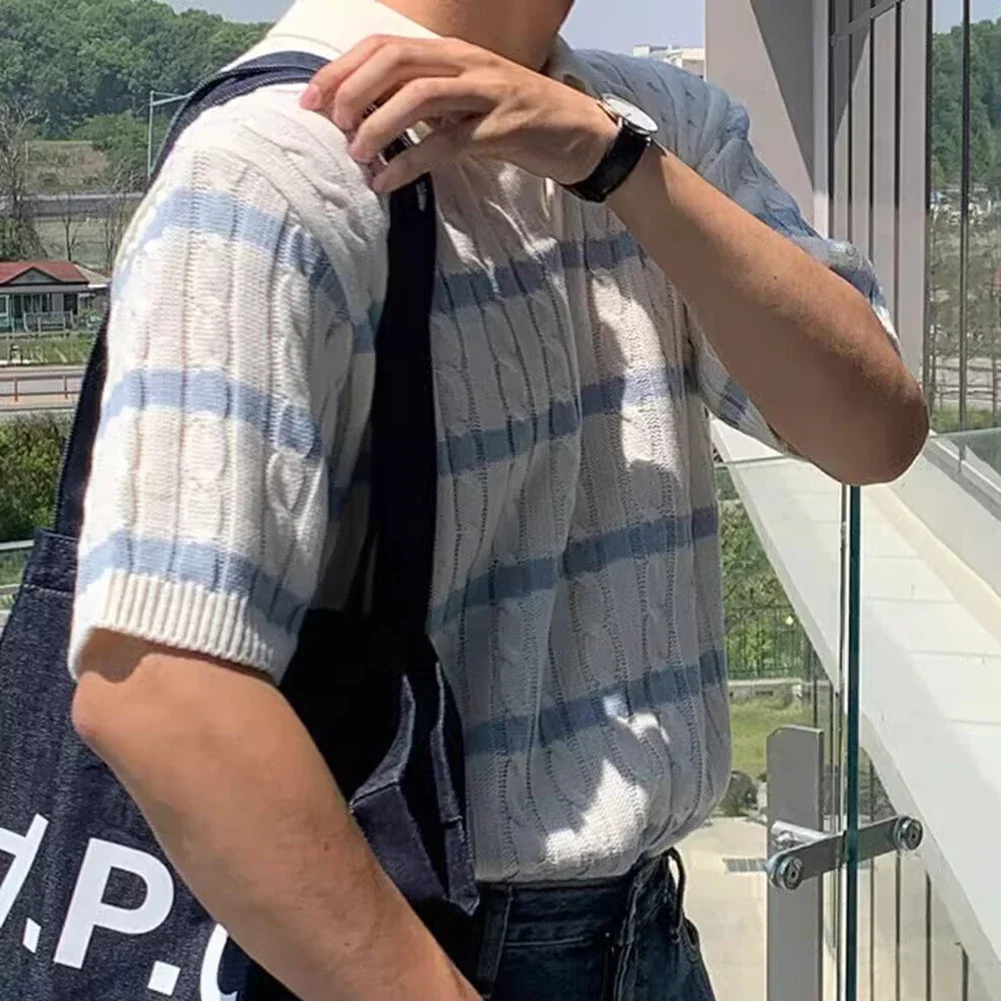 Casual Short Sleeve Men's Summer T-Shirt Casual Outing Polyester Fabric Regular Length Slightly Stretch Vacation Wear
Casual Short Sleeve Men's Summer T-Shirt Casual Outing Polyester Fabric Regular Length Slightly Stretch Vacation Wear