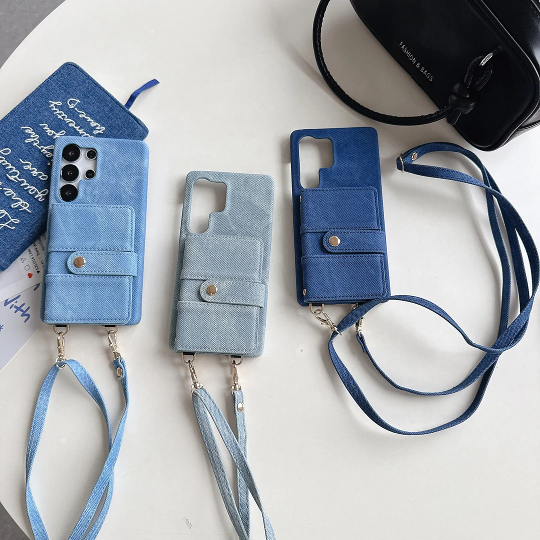 Luxury Crossbody Denim Card Slot Purse Wallet Case For Samsung Galaxy S25 Ultra S24 S23 Ultra Mirror Makeup Shell Phone Cover
Luxury Crossbody Denim Card Slot Purse Wallet Case For Samsung Galaxy S25 Ultra S24 S23 Ultra Mirror Makeup Shell Phone Cover