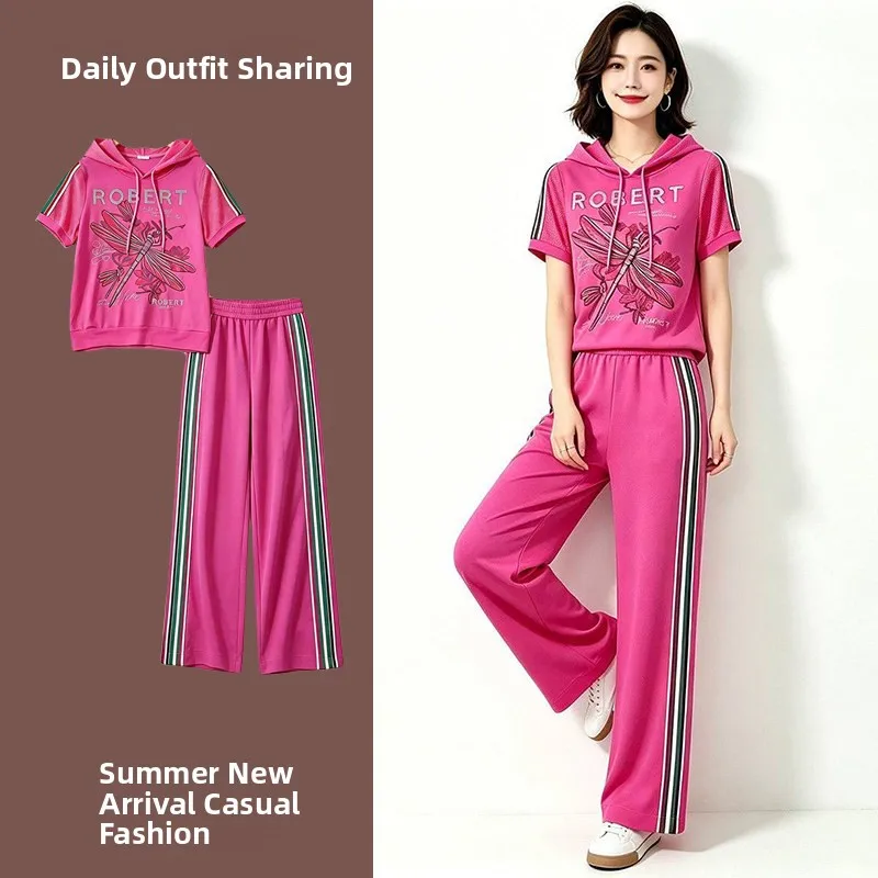 Fashionable Color Block Sportswear Set for Women Summer 2026 Short Sleeve Two-Piece Slimming Outfit Casual Sporty Look
Fashionable Color Block Sportswear Set for Women Summer 2026 Short Sleeve Two-Piece Slimming Outfit Casual Sporty Look