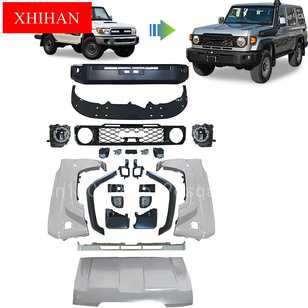 Body Kits Maictop Hot Sale 1:1 Upgrade Kit for Land Cruiser 70 Series FJ76 LC76 Upgrade to New Model 2024
Body Kits Maictop Hot Sale 1:1 Upgrade Kit for Land Cruiser 70 Series FJ76 LC76 Upgrade to New Model 2024