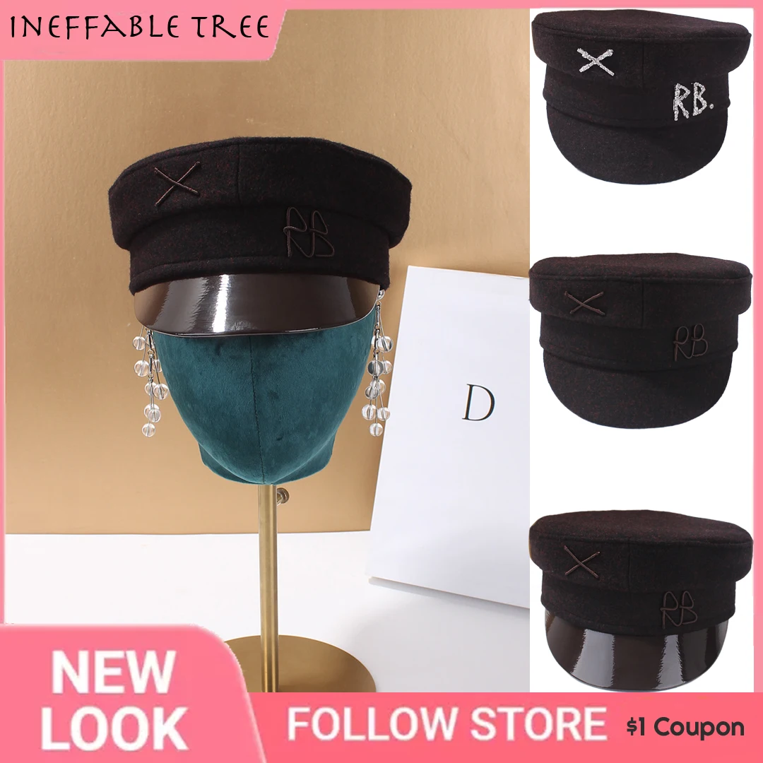 Brand Fashion PU Brim Flat Beret Caps For Women British Retro Wool Newsboy Caps for Women with Earrings Pierced Baker Boy Cap
Brand Fashion PU Brim Flat Beret Caps For Women British Retro Wool Newsboy Caps for Women with Earrings Pierced Baker Boy Cap