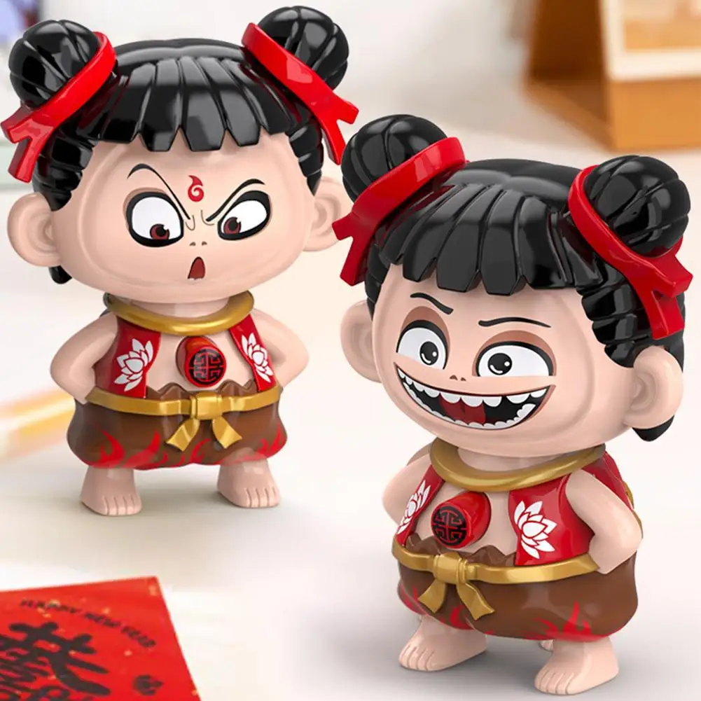 Nezha Face-Changing Doll - 'Demon Child' Chinese Folklore Toy, Press-Button Magic Flip Head Keychain & Desk Decor
Nezha Face-Changing Doll - 'Demon Child' Chinese Folklore Toy, Press-Button Magic Flip Head Keychain & Desk Decor
