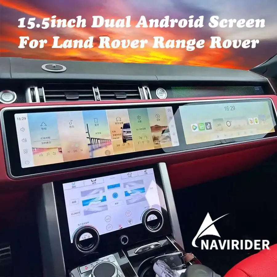 Двойной экран 15,5 + 15,5 дюймов для Land Rover Range Rover Sport L494 2013 2017, автомобильный Android Carplay, мультимедийная стереосистема Navi Carplay HU
Двойной экран 15,5 + 15,5 дюймов для Land Rover Range Rover Sport L494 2013 2017, автомобильный Android Carplay, мультимедийная стереосистема Navi Carplay HU