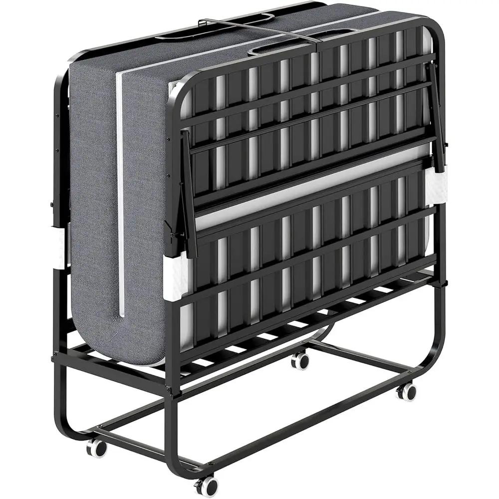 75x46 Adult Portable Rollaway Bed with 4 Memory Foam Mattress - Space-Saving Metal Frame
75x46 Adult Portable Rollaway Bed with 4 Memory Foam Mattress - Space-Saving Metal Frame