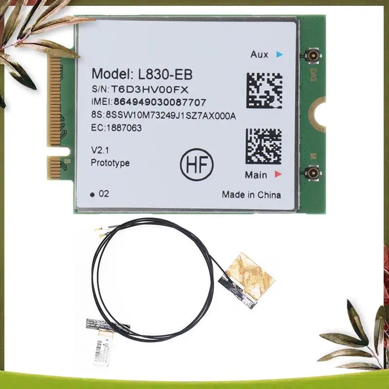 Новая карта Wi-Fi L830-EB 4G + модуль антенны, аксессуары для Thinkpad X280 T480 T580 P52S L480 L580 T490 T590 P53S T490S X390 L490 L5
Новая карта Wi-Fi L830-EB 4G + модуль антенны, аксессуары для Thinkpad X280 T480 T580 P52S L480 L580 T490 T590 P53S T490S X390 L490 L5