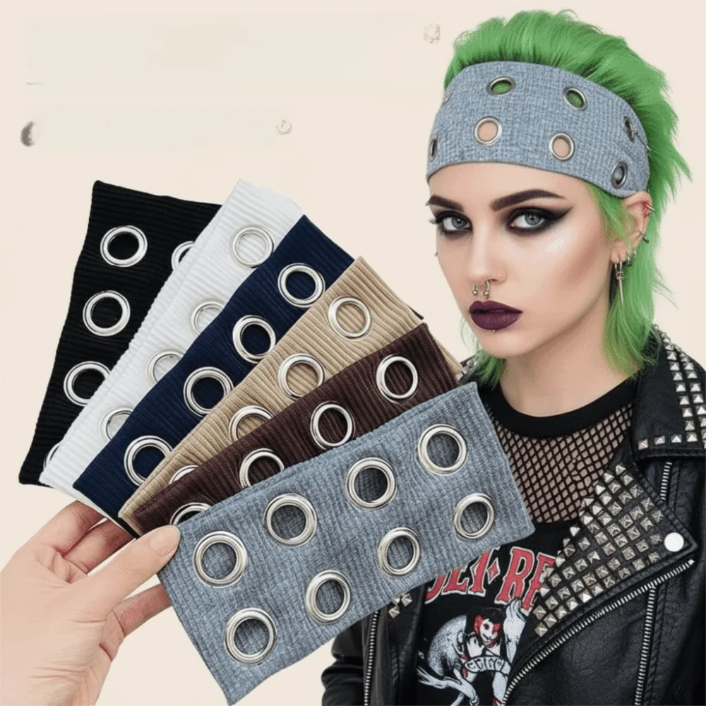 Эластичная спортивная повязка на голову с круглыми отверстиями, ажурная, из ткани и металла, в стиле панк, для фитнеса и спорта
Эластичная спортивная повязка на голову с круглыми отверстиями, ажурная, из ткани и металла, в стиле панк, для фитнеса и спорта