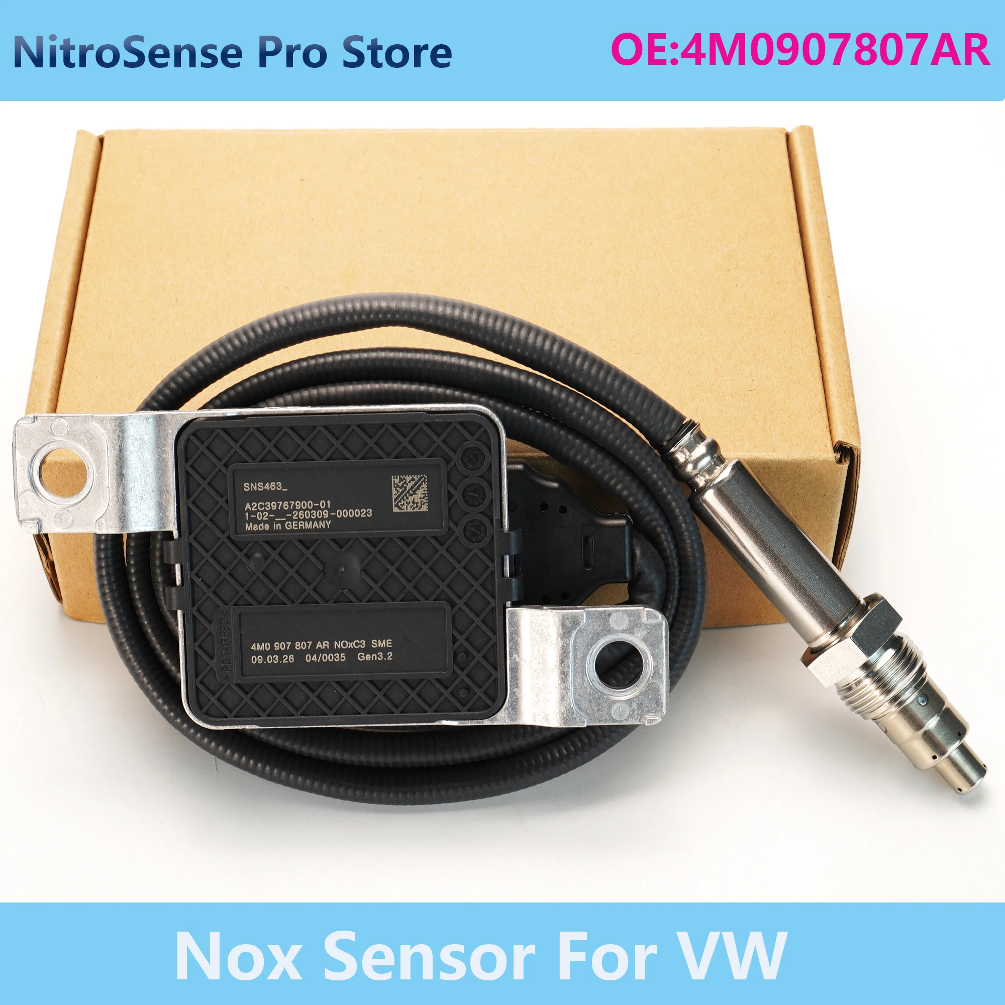 4M0907807AR SNS463 A2C39767900-02 NOx sensor For VW Audi A5 A6 Q7(4MB,4MG,4MQ)3.0 45 50TDI quattro Euro VI
4M0907807AR SNS463 A2C39767900-02 NOx sensor For VW Audi A5 A6 Q7(4MB,4MG,4MQ)3.0 45 50TDI quattro Euro VI