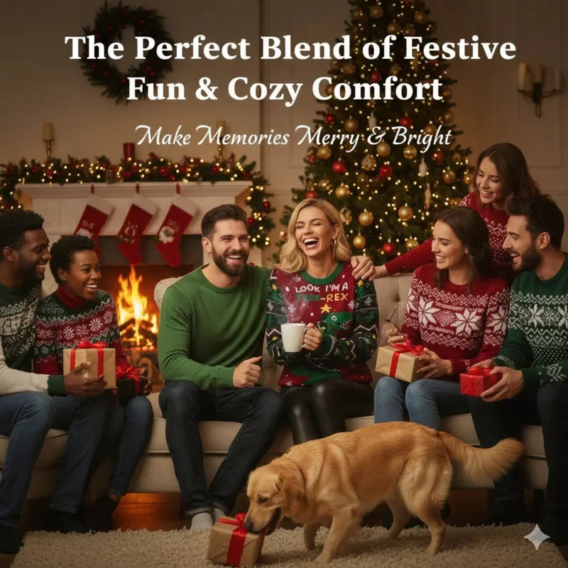 Christmas Dinosaur Pullover Print Sweater Girl Full Coat Knit Soft Loose Knitwear New Year Costume Xmas Jumpers Holiday Top New
Christmas Dinosaur Pullover Print Sweater Girl Full Coat Knit Soft Loose Knitwear New Year Costume Xmas Jumpers Holiday Top New