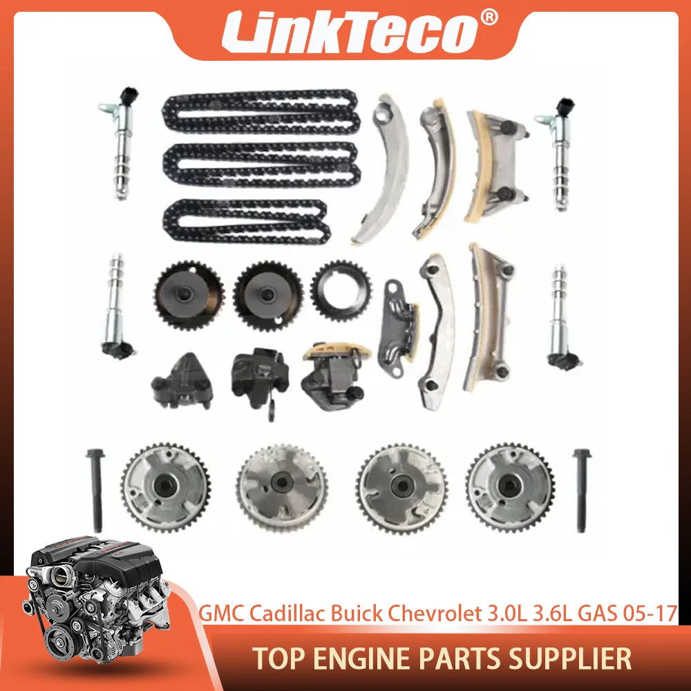 Timing Chain Kit VVT Gear For GMC Canyon Acadia ATS Buick Lacrosse Chevrolet Camaro Equinox Saturn Pontiac 3.0L 3.6L GAS 05-17
Timing Chain Kit VVT Gear For GMC Canyon Acadia ATS Buick Lacrosse Chevrolet Camaro Equinox Saturn Pontiac 3.0L 3.6L GAS 05-17