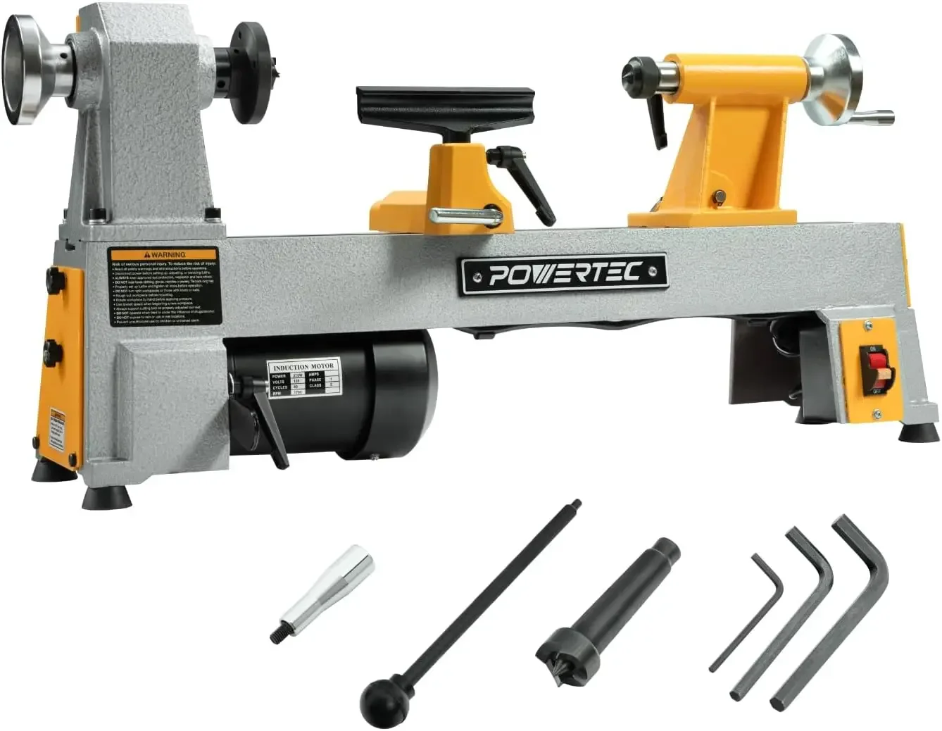 POWERTEC 10" x 18" Benchtop Mini Wood Lathe – 1/2HP, 5-Speed Cast Iron Lathe with MT2 Taper for Turning Pens, Bowls, Spindles, a
POWERTEC 10" x 18" Benchtop Mini Wood Lathe – 1/2HP, 5-Speed Cast Iron Lathe with MT2 Taper for Turning Pens, Bowls, Spindles, a