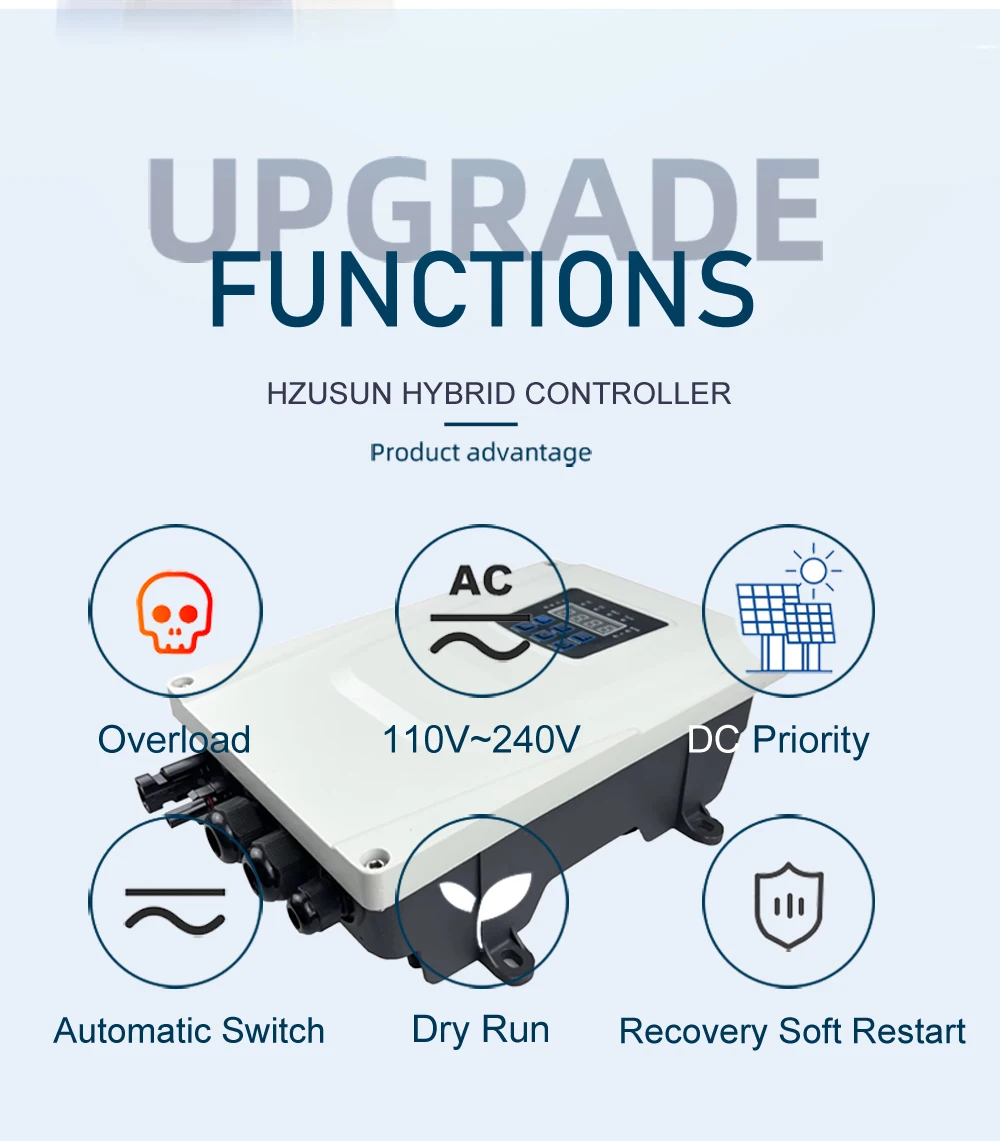 4'' 1HP Solar Powered High Volume AC Submerged Shallow Well Water Transfer Pump Kits 2 Inch Hose Farm Electric Irrigation Pumps
4'' 1HP Solar Powered High Volume AC Submerged Shallow Well Water Transfer Pump Kits 2 Inch Hose Farm Electric Irrigation Pumps