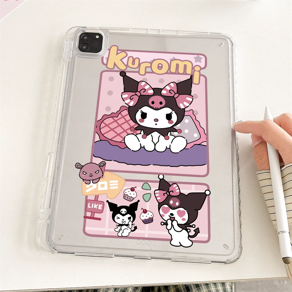 Kuromi Tablet Acrylic Case For iPad Pro 11 9.7 10.2 5th 6th 7/8/9 10th 11th mini 6 7 Air 3 4 5 6 2025 Cover with Pen Holder
Kuromi Tablet Acrylic Case For iPad Pro 11 9.7 10.2 5th 6th 7/8/9 10th 11th mini 6 7 Air 3 4 5 6 2025 Cover with Pen Holder