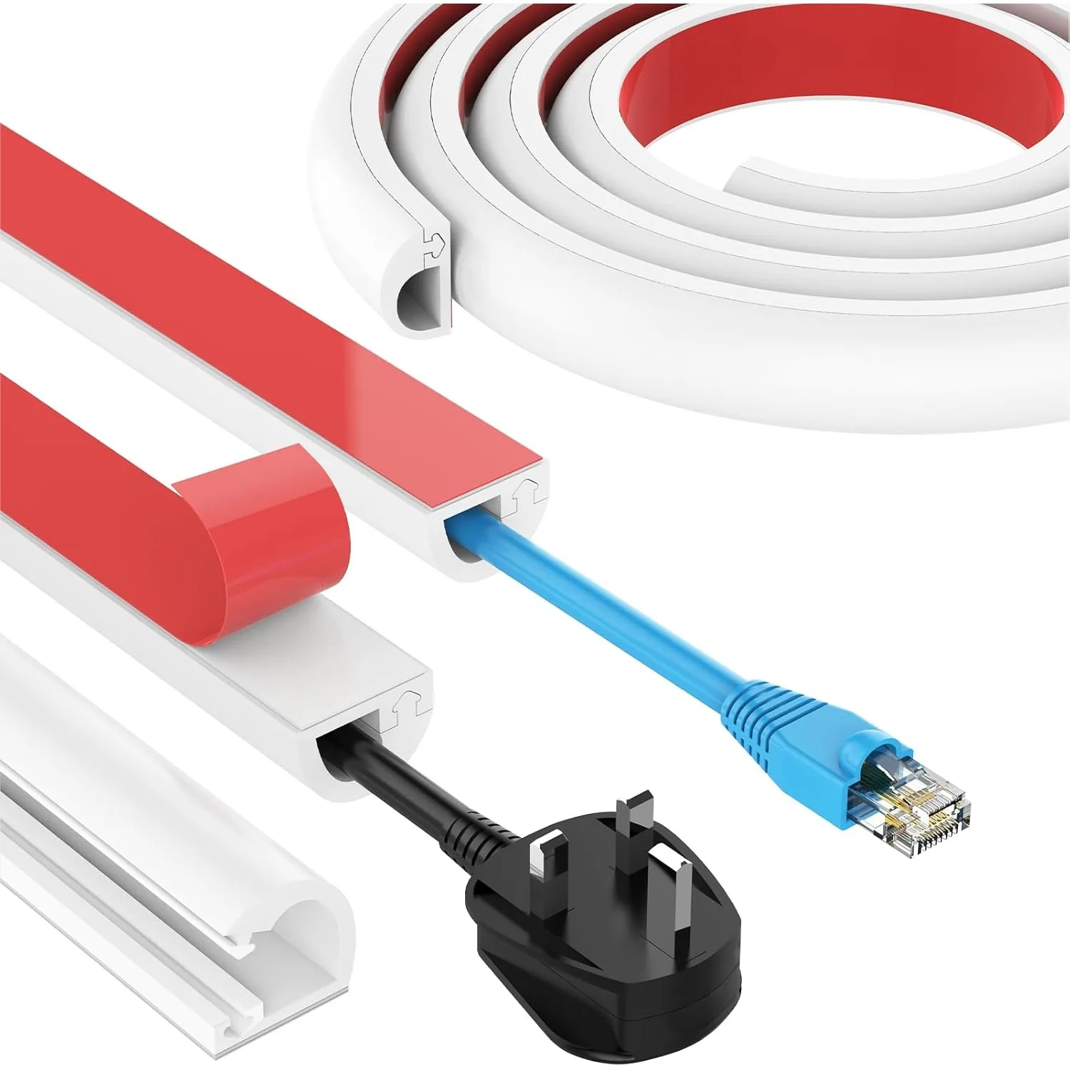 196 Inch Wall Cord Hider Silicone Self Adhesive Cable Hider Cord Cover Flexible Wire Covers For Cords Cable Cover Cable Concealer For Wires 0.59” H 0.39” White
196 Inch Wall Cord Hider Silicone Self Adhesive Cable Hider Cord Cover Flexible Wire Covers For Cords Cable Cover Cable Concealer For Wires 0.59” H 0.39” White