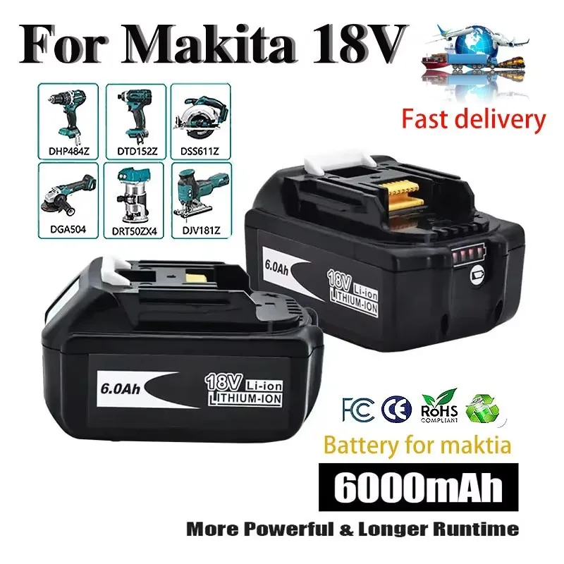 6.0Ah Original 18V Makita Lithium Ion Rechargeable Battery for Makita BL1860,BL1830,BL1850 Batteries,Durable and Long-lasting
6.0Ah Original 18V Makita Lithium Ion Rechargeable Battery for Makita BL1860,BL1830,BL1850 Batteries,Durable and Long-lasting