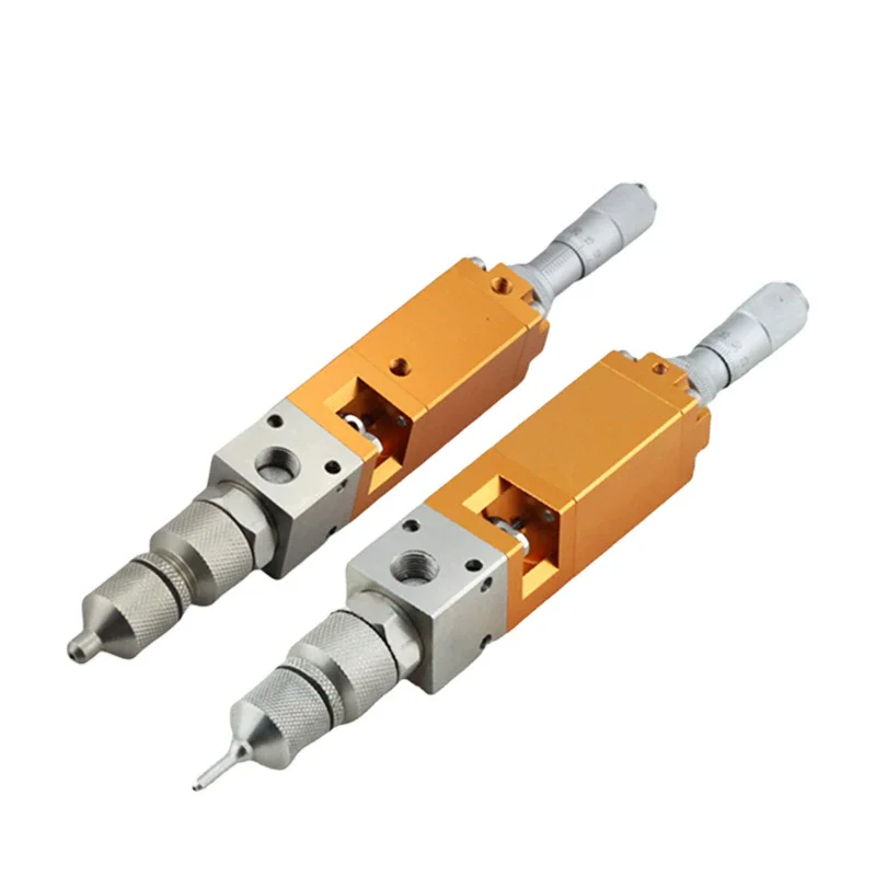 Pneumatic Micrometer Glue Dispenser Valve Precision Thimble Dispensing Valve Dispensing Tools Glue Dispense Nozzle Valve
Pneumatic Micrometer Glue Dispenser Valve Precision Thimble Dispensing Valve Dispensing Tools Glue Dispense Nozzle Valve