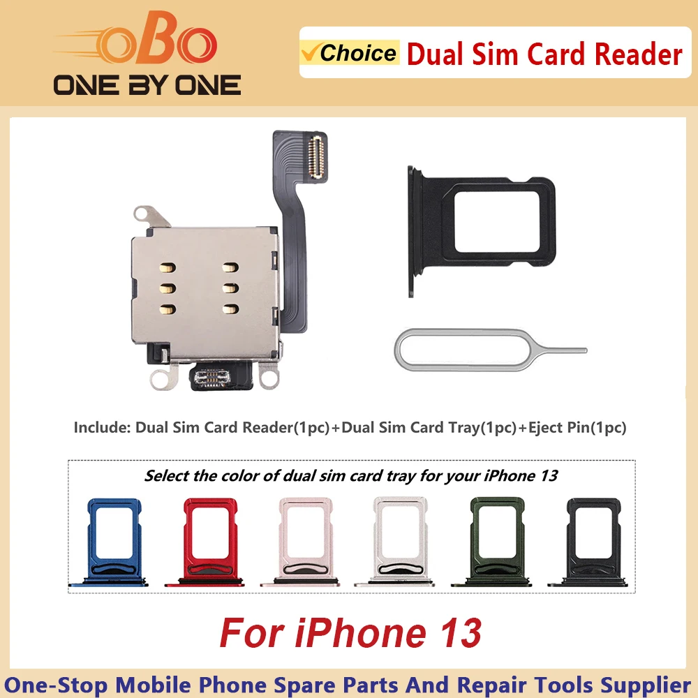 Dual SIM Card Reader Flex Cable For iPhone 13 Double SIM Card Tray Slot Holder Adapter Connector Repair Black White Green Blue
Dual SIM Card Reader Flex Cable For iPhone 13 Double SIM Card Tray Slot Holder Adapter Connector Repair Black White Green Blue