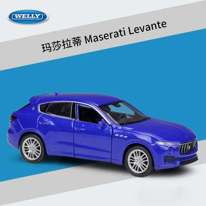 WELLY 1:36 внедорожник Maserati Levante, модель автомобиля, металлический автомобиль, отлитый под давлением, игрушки для мальчиков, подарок
WELLY 1:36 внедорожник Maserati Levante, модель автомобиля, металлический автомобиль, отлитый под давлением, игрушки для мальчиков, подарок