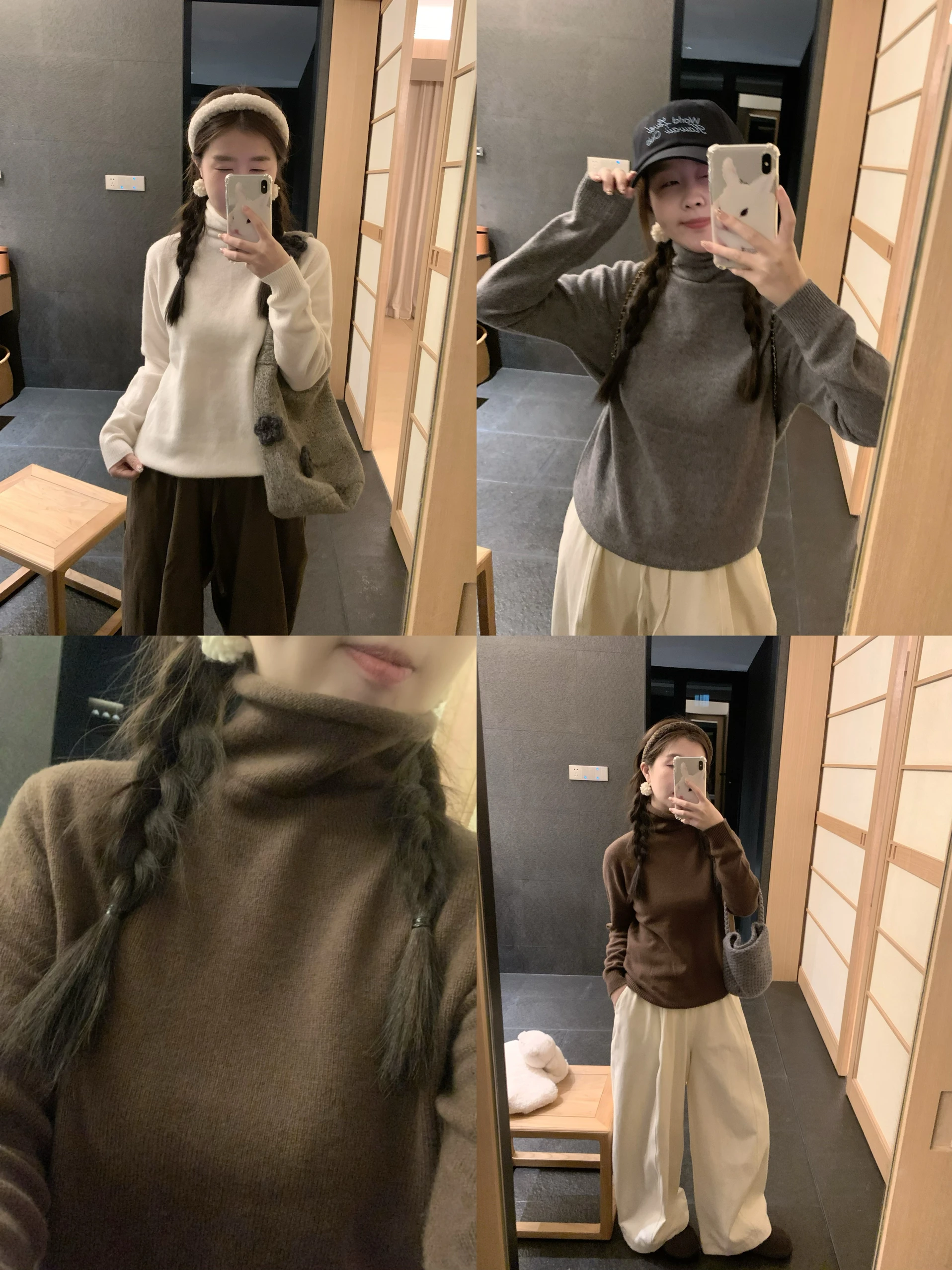 LL женский теплый свитер с высоким воротником, шерстяной свободный крой, повседневный цельный шерстяной трикотаж для поездок на работу
LL женский теплый свитер с высоким воротником, шерстяной свободный крой, повседневный цельный шерстяной трикотаж для поездок на работу