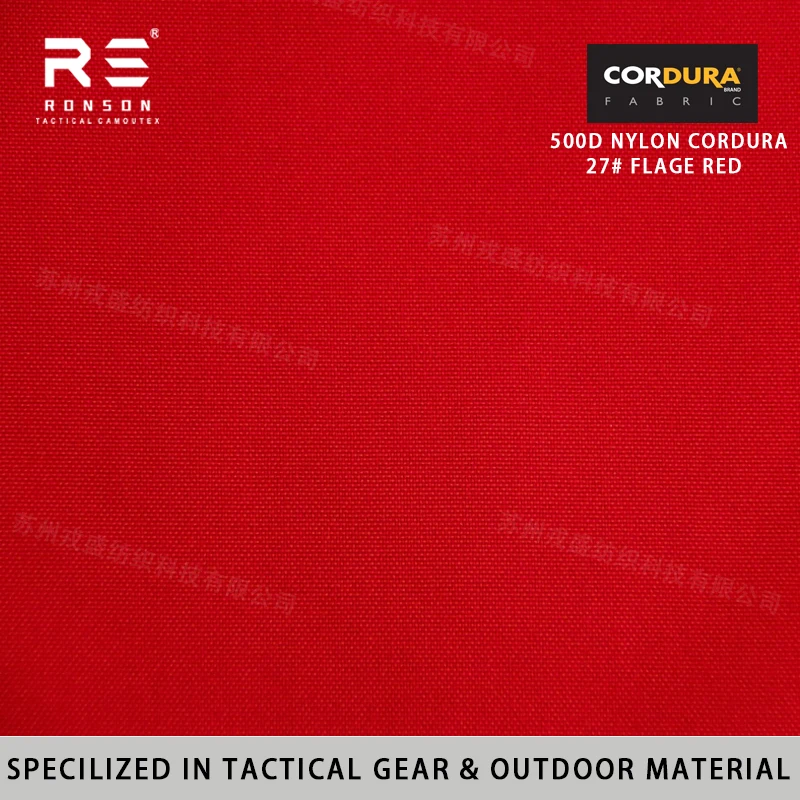 500D Nylon Cordura 27#Flag Red Fabric 100% Woven Water-Resistant PU Coated for Tactical Gear Backpack Military Rucksack Camping
500D Nylon Cordura 27#Flag Red Fabric 100% Woven Water-Resistant PU Coated for Tactical Gear Backpack Military Rucksack Camping