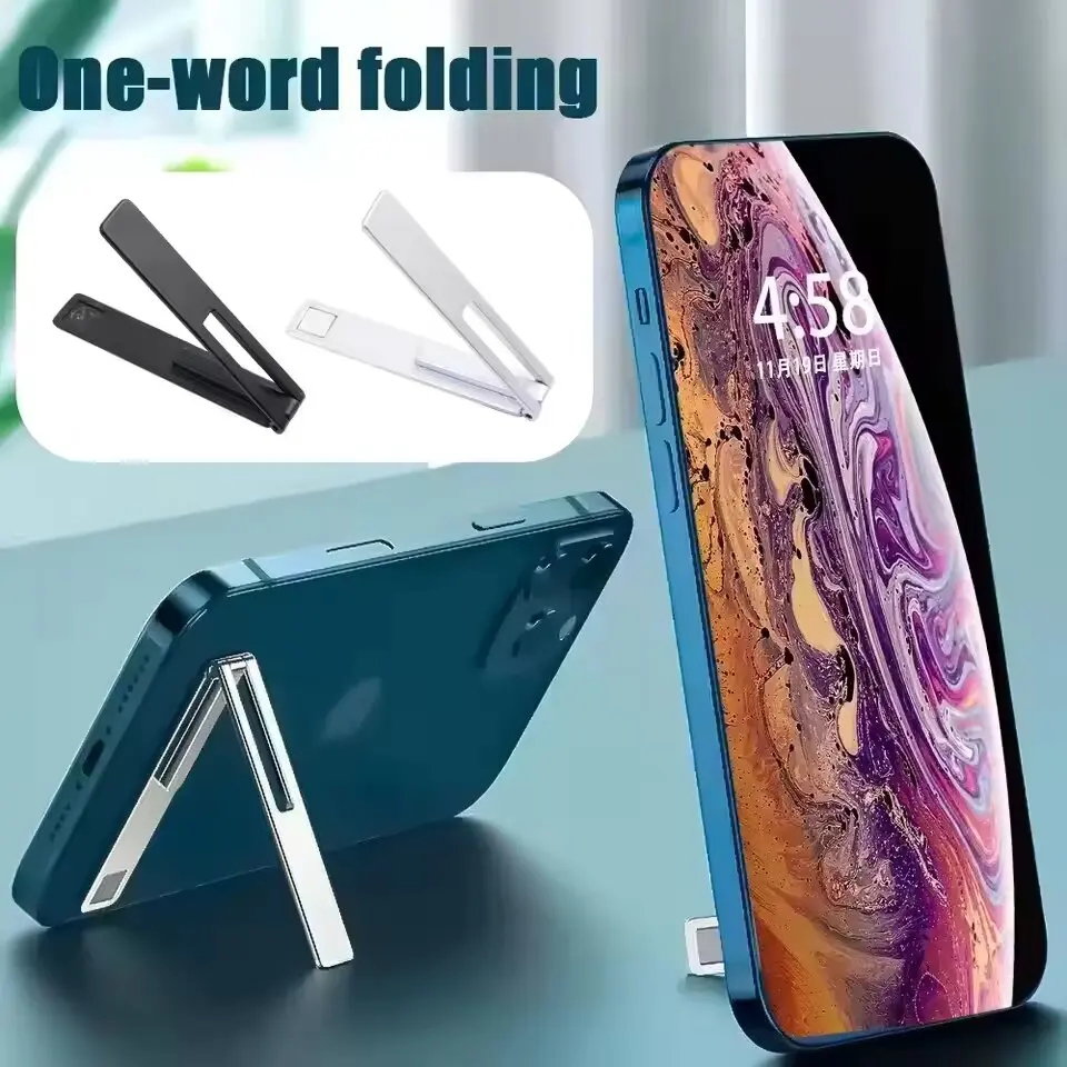 Magnetic Ultra Thin Foldable Mobile Phone Holder Bracket Metal Alloy Desktop Cell Phone Stands Universal Phone Support Kickstand
Magnetic Ultra Thin Foldable Mobile Phone Holder Bracket Metal Alloy Desktop Cell Phone Stands Universal Phone Support Kickstand