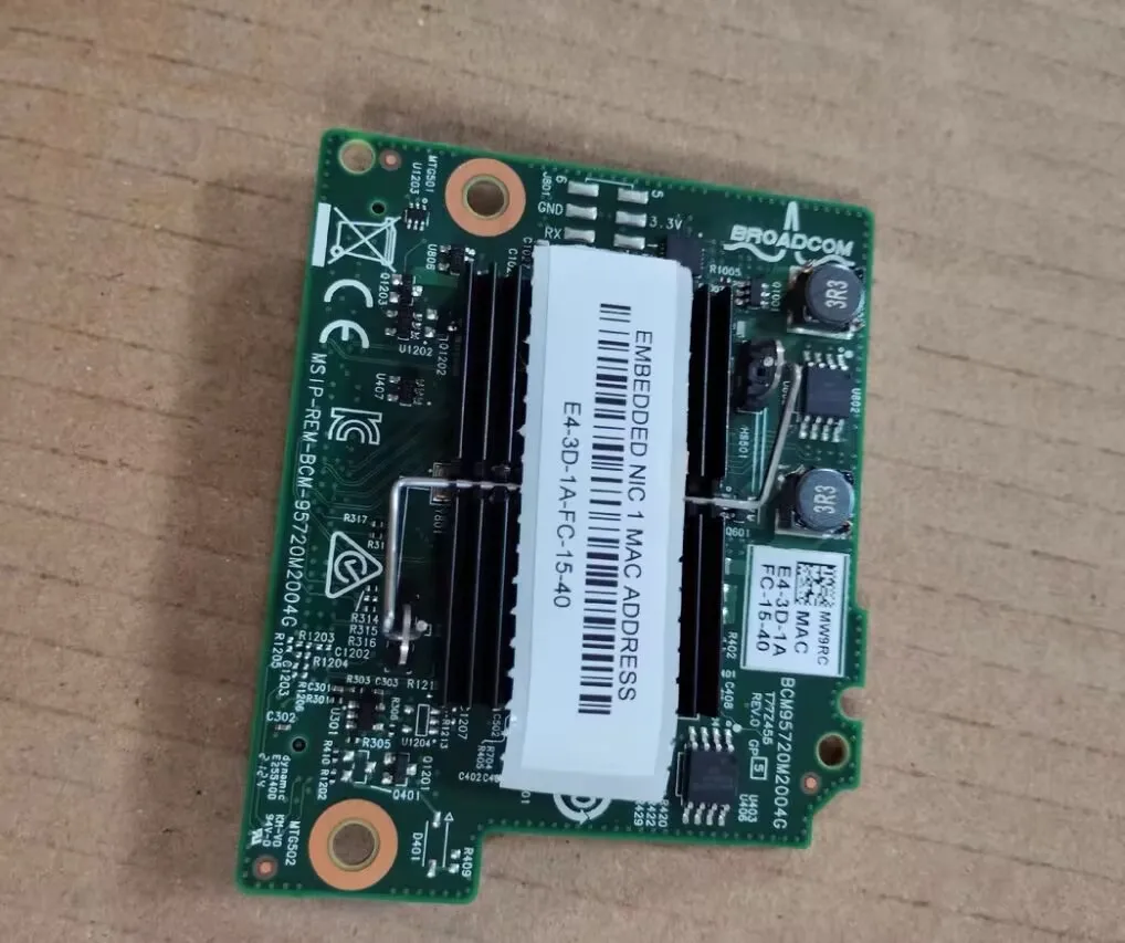 Original 0MW9RC For Dell PowerEdge Broadcom 5720 1GB Quad Port Blade Network Card Board MW9RC 0MW9RC Tested
Original 0MW9RC For Dell PowerEdge Broadcom 5720 1GB Quad Port Blade Network Card Board MW9RC 0MW9RC Tested