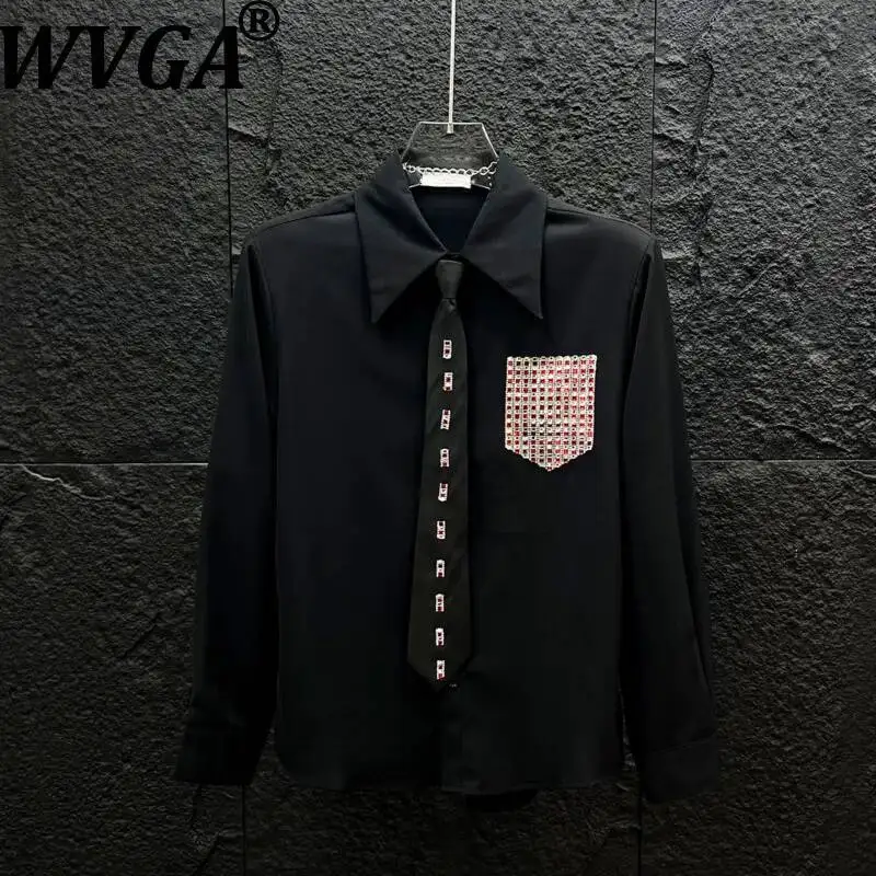 WVGA Spring Summer New Men Unique Diamond Design Long Sleeved Shirt Korean Style Trendy Fit High-end Stylish Tie Tops Ins W24570
WVGA Spring Summer New Men Unique Diamond Design Long Sleeved Shirt Korean Style Trendy Fit High-end Stylish Tie Tops Ins W24570