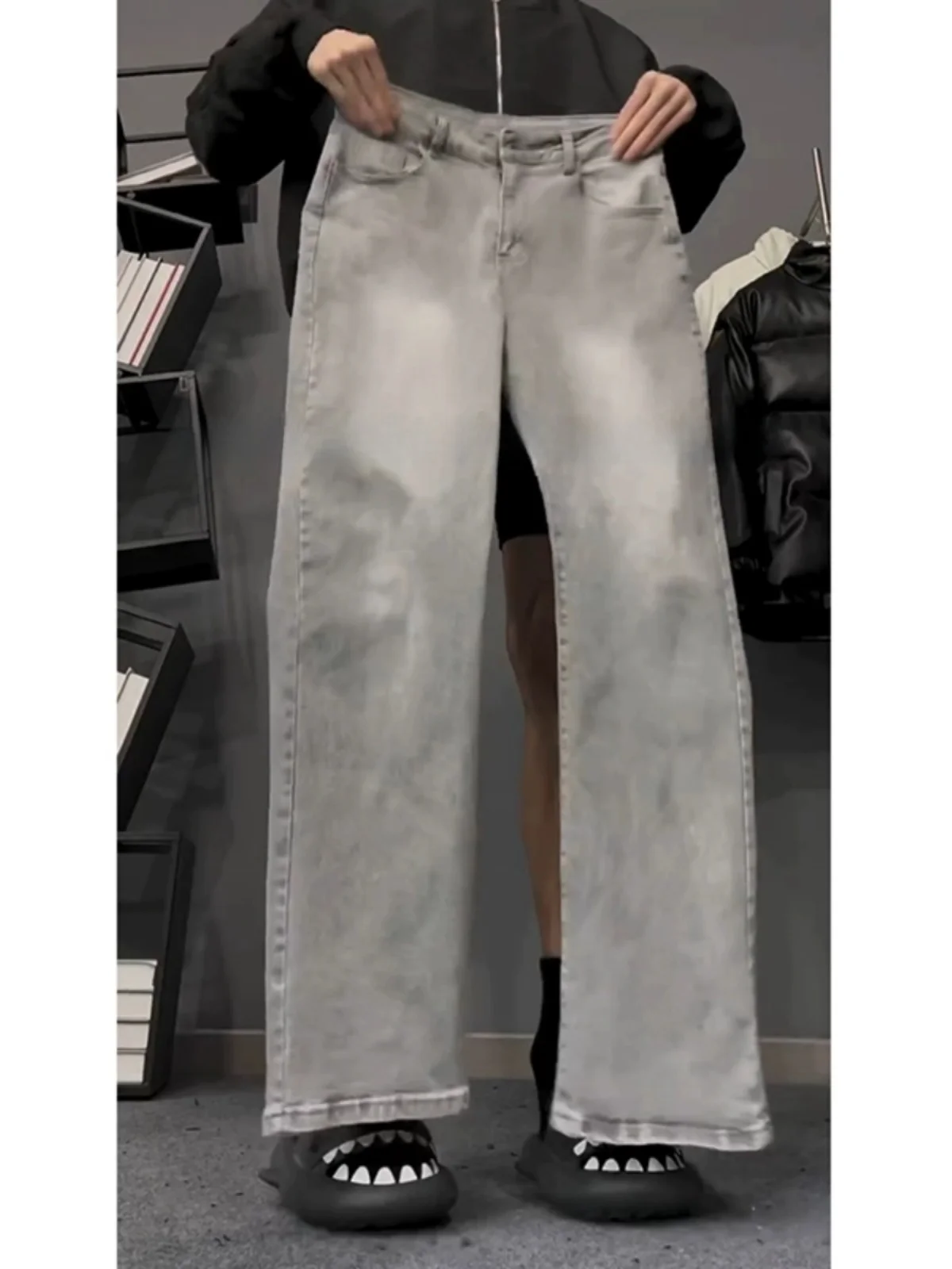 Teenage Boys Fce Lined Denim Jeans Flared Legs High Street Sle Autumn Winter Vintage A ey Cotton Polyester Blend
Teenage Boys Fce Lined Denim Jeans Flared Legs High Street Sle Autumn Winter Vintage A ey Cotton Polyester Blend