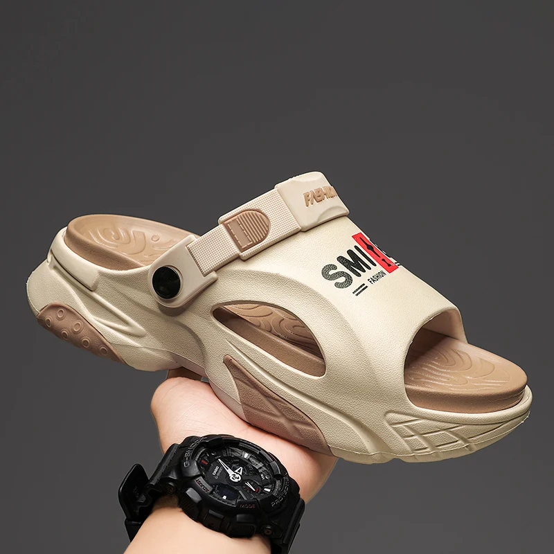 Indoor Outdoor Dual Use Men Slippers Thick Sole Comfortable Casual Beach Slides
Indoor Outdoor Dual Use Men Slippers Thick Sole Comfortable Casual Beach Slides