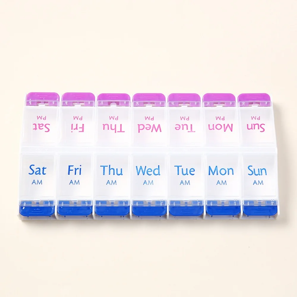New Hot Premuim Portable Detachable Weekly Pill Box Organizer Case Twice A Day 7 Day Container Medicine for Vitamins Supplement
New Hot Premuim Portable Detachable Weekly Pill Box Organizer Case Twice A Day 7 Day Container Medicine for Vitamins Supplement