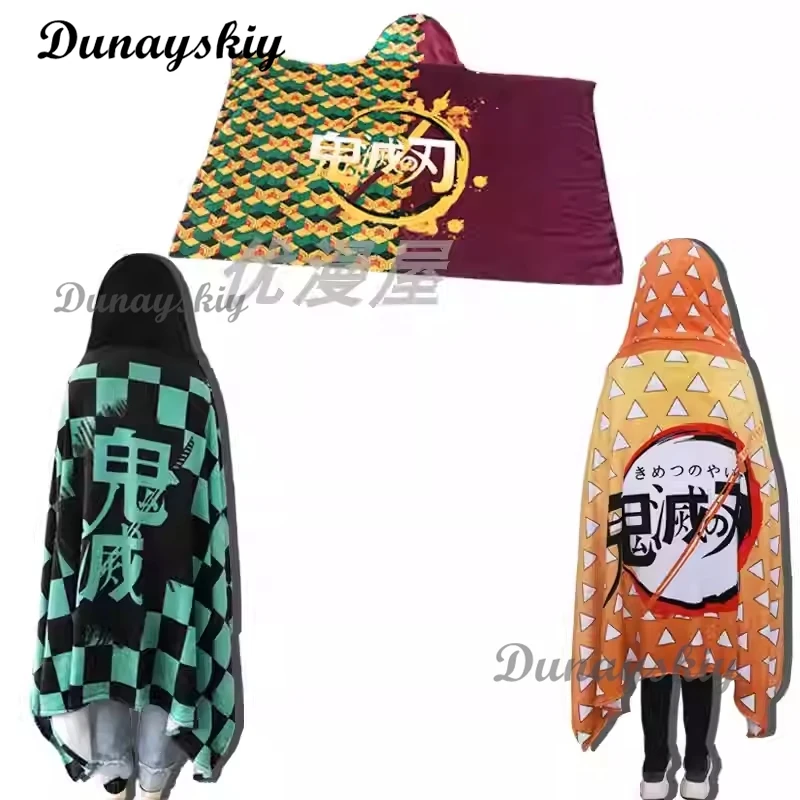 Anime Demon Blanket Cosplay Cloak Shawl Costume Kamado Nezuko Agatsuma Zenitsu Flannel Blanket Hoodie Customized 1X1.6m
Anime Demon Blanket Cosplay Cloak Shawl Costume Kamado Nezuko Agatsuma Zenitsu Flannel Blanket Hoodie Customized 1X1.6m