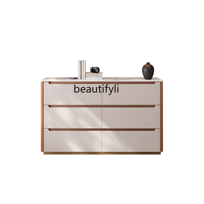 Saddle Leather Sideboard Cabinet Home Locker Bedroom High TV Cabinet Tailstock Side Cabinet Solid Wood Porch Chest of Drawers
Saddle Leather Sideboard Cabinet Home Locker Bedroom High TV Cabinet Tailstock Side Cabinet Solid Wood Porch Chest of Drawers