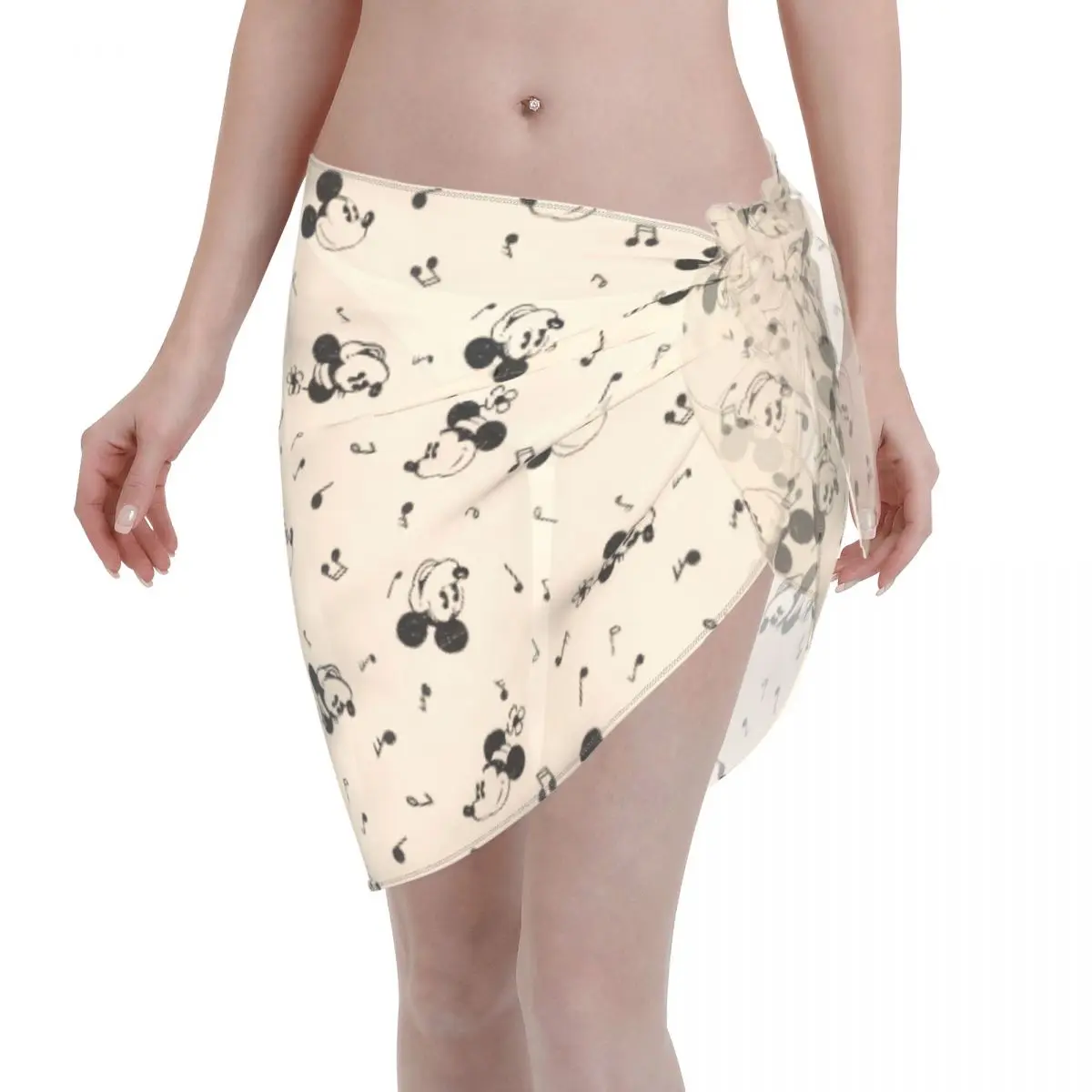 Vintage Mickey Minnie Music Sarong Wraps for Women Swimsuit Coverup Sheer Beach Bathing Suit Chiffon Cover Up Skirt for Swimwear
Vintage Mickey Minnie Music Sarong Wraps for Women Swimsuit Coverup Sheer Beach Bathing Suit Chiffon Cover Up Skirt for Swimwear