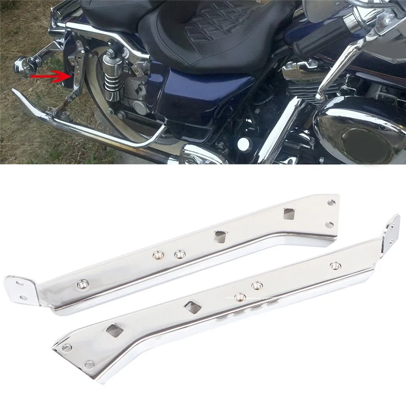 Authentic Chrome Saddlebag Rail Support Brackets Saddlebag Rail Support Brackets Metal For Touring FLT FLHT 85-08
Authentic Chrome Saddlebag Rail Support Brackets Saddlebag Rail Support Brackets Metal For Touring FLT FLHT 85-08