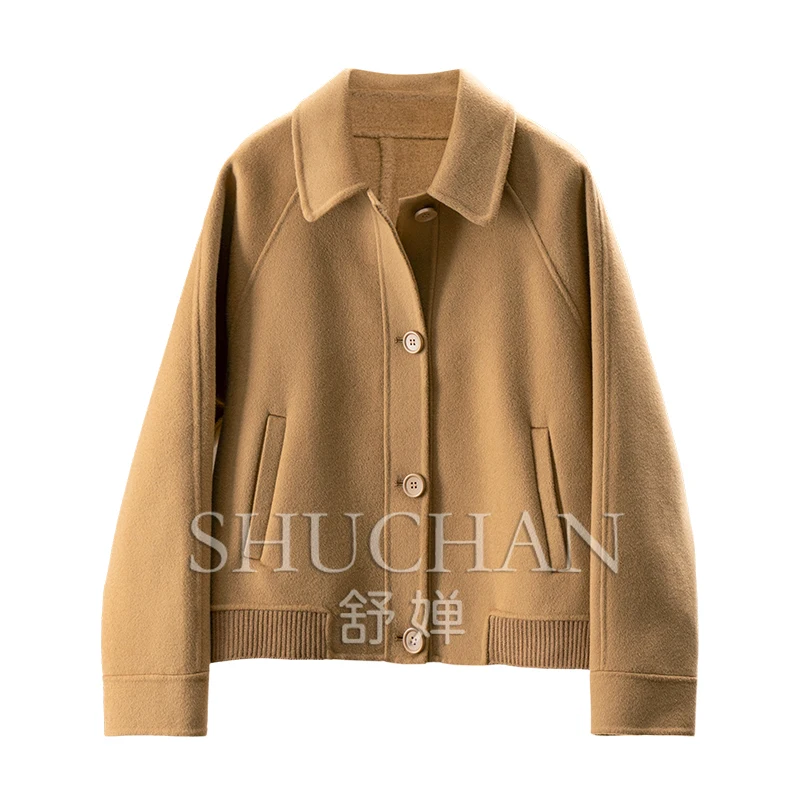Warm Luxury Cashmere Wool Double-sided Woolen Short Coat Women 24E5 Casacas Para Mujer Invierno New 2025
Warm Luxury Cashmere Wool Double-sided Woolen Short Coat Women 24E5 Casacas Para Mujer Invierno New 2025