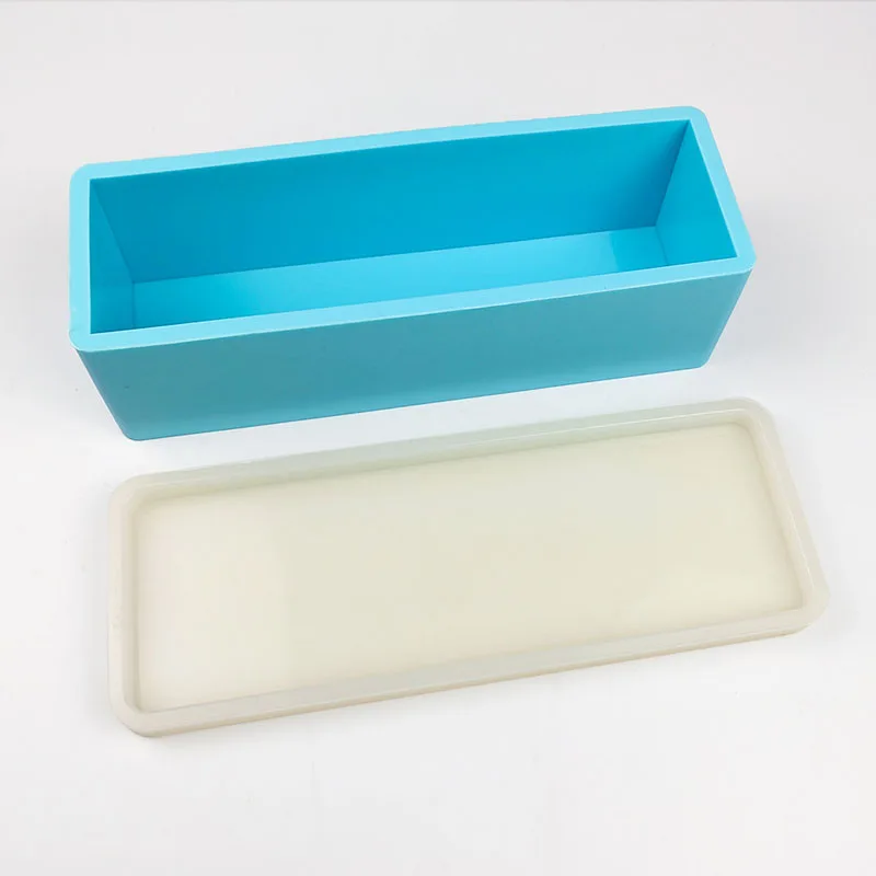 1KG rectangular silicone mold handmade soap toast cake making tool 248x72x77MM with lid
1KG rectangular silicone mold handmade soap toast cake making tool 248x72x77MM with lid