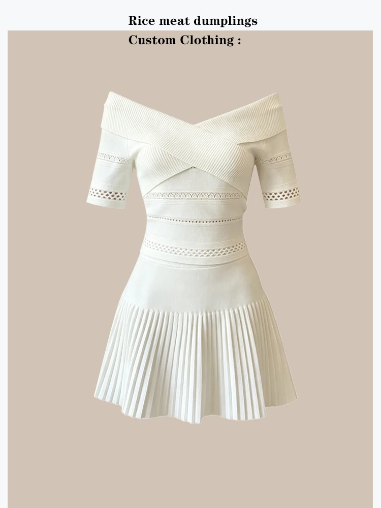 Stunning Summer Knitted Set Women's Beautiful One-Shoulder Pleated Skirt Two-Piece Suit High Waist Midi Skirt Midi Dress
Stunning Summer Knitted Set Women's Beautiful One-Shoulder Pleated Skirt Two-Piece Suit High Waist Midi Skirt Midi Dress