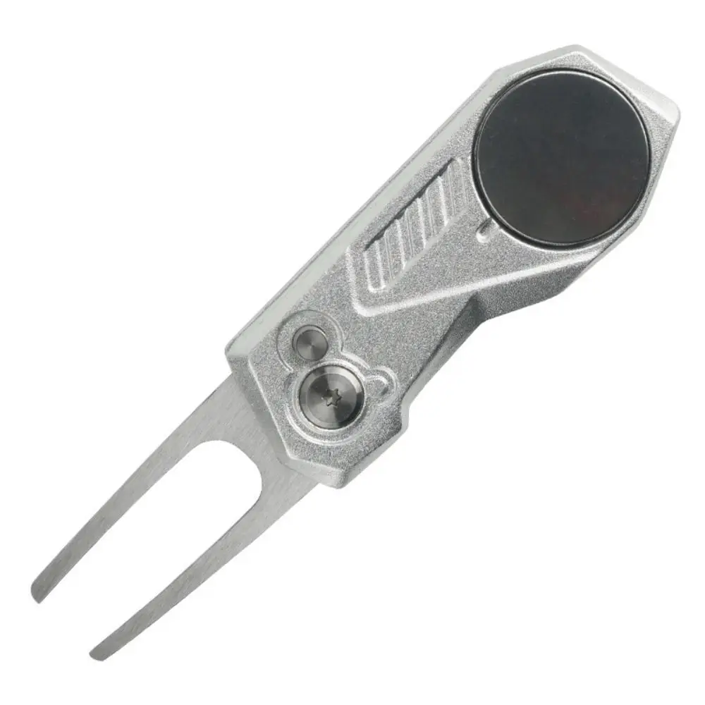 Switchblade Golf Divot Repair Tool Ball Marker Aluminum Alloy Golf Green Fork Button Foldable Mini Golf Divot Tools
Switchblade Golf Divot Repair Tool Ball Marker Aluminum Alloy Golf Green Fork Button Foldable Mini Golf Divot Tools