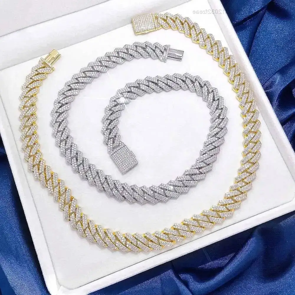 Fine Jewelry Hip Hop 925 Sterling Silver Vvs Moissanite Diamond Iced Out Miami Cuban Link Chain Necklace for Men
Fine Jewelry Hip Hop 925 Sterling Silver Vvs Moissanite Diamond Iced Out Miami Cuban Link Chain Necklace for Men